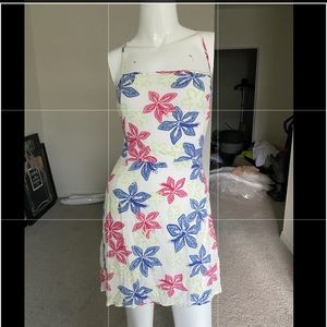 L. A. HEARTS FLORAL MULTI-COLOR STRAPPY MINI DRESS SIZE S MSRP $39.95 NWT